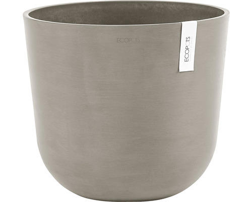 Pflanztopf Ecopots Oslo Kunststoff Ø 35 cm H 30,5 cm braungrau