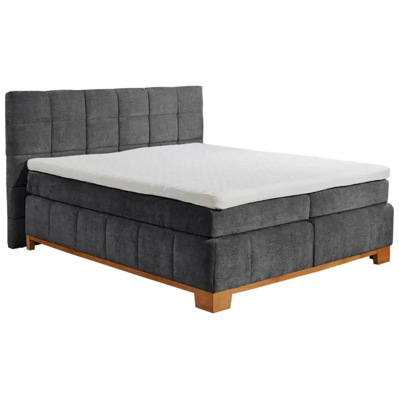 Boxspringbett 180/200 cm in Graphitfarben