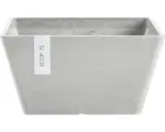 Hornbach Pflanzkasten Ecopots Berlin Kunststoff 31 x 31 x 15,5 cm weißgrau