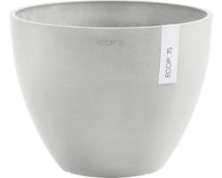 Pflanztopf Ecopots Antwerp Kunststoff Ø 40 cm H 35 cm weißgrau