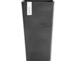 Hornbach Pflanzvase Ecopots Rotterdam Kunststoff 31x31x56 cm dunkelgrau