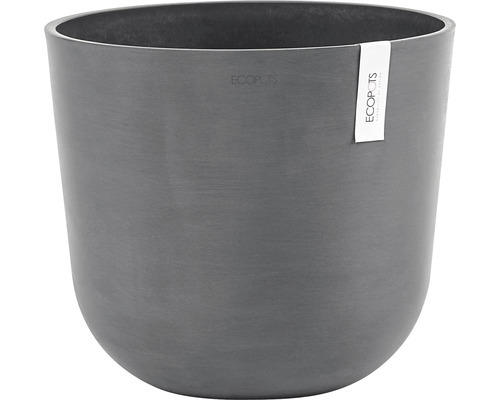 Pflanztopf Ecopots Oslo Kunststoff Ø 35 cm H 30,5 cm grau