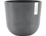 Hornbach Pflanztopf Ecopots Oslo Kunststoff Ø 25 cm H 21,8 cm grau