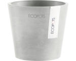 Hornbach Pflanztopf Ecopots Amsterdam Mini Kunststoff Ø 10,5 cm H 9,2 cm weißgrau