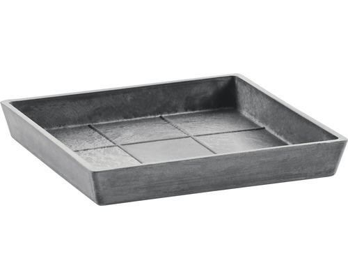 Untersetzer Ecopots Kunststoff 29,6x29,6x3 cm grau