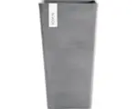 Hornbach Pflanzvase Ecopots Rotterdam Kunststoff 31x31x56 cm grau