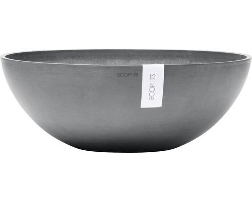 Pflanztopf Ecopots Vienna Kunststoff Ø 50 cm H 18 cm grau