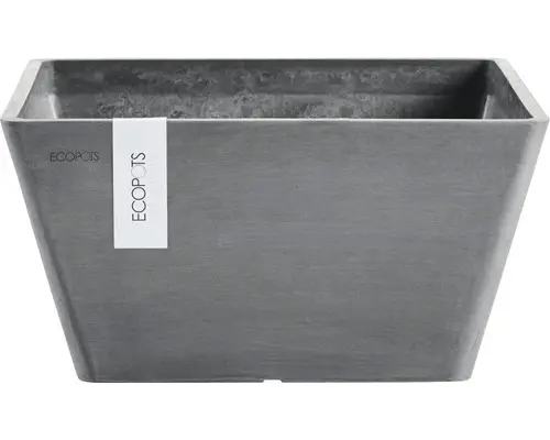 Pflanzkasten Ecopots Berlin Kunststoff 41 x 41 x 18 cm grau