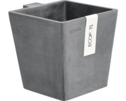 Blumenkasten Ecopots Manhatten Wall S Kusntstoff 15x17,4x15 cm grau