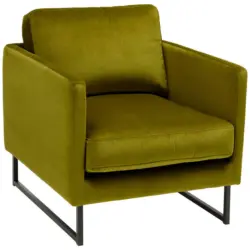 Sessel in Samt Grün