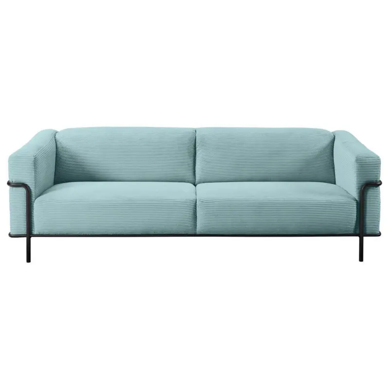 Dreisitzer-Sofa in Kord Hellblau