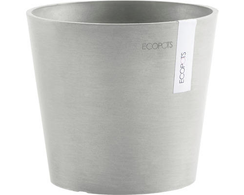 Pflanztopf Ecopots Amsterdam Mini Kunststoff Ø 17 cm H 14,9 cm weißgrau