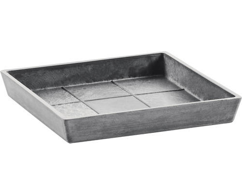 Untersetzer Ecopots Kunststoff 22x22x2,6 cm grau