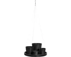 Untersetzer Ecopots hängend Kunststoff Ø 36 cm H 3 cm dunkelgrau