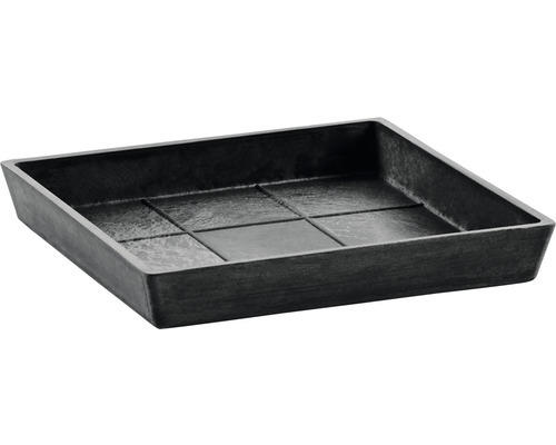 Untersetzer Ecopots Kunststoff 29,6x29,6x3 cm dunkelgrau