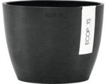 Hornbach Pflanztopf Ecopots Stockholm Kunststoff Ø 16 cm H 12,5 cm dunkelgrau