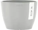 Hornbach Pflanztopf Ecopots Stockholm Kunststoff Ø 16 cm H 12,5 cm weißgrau