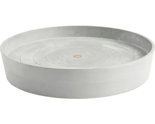 Untersetzer Ecopots mit Rollen Kunststoff Ø 41,6 cm H 9 cm grauweiß