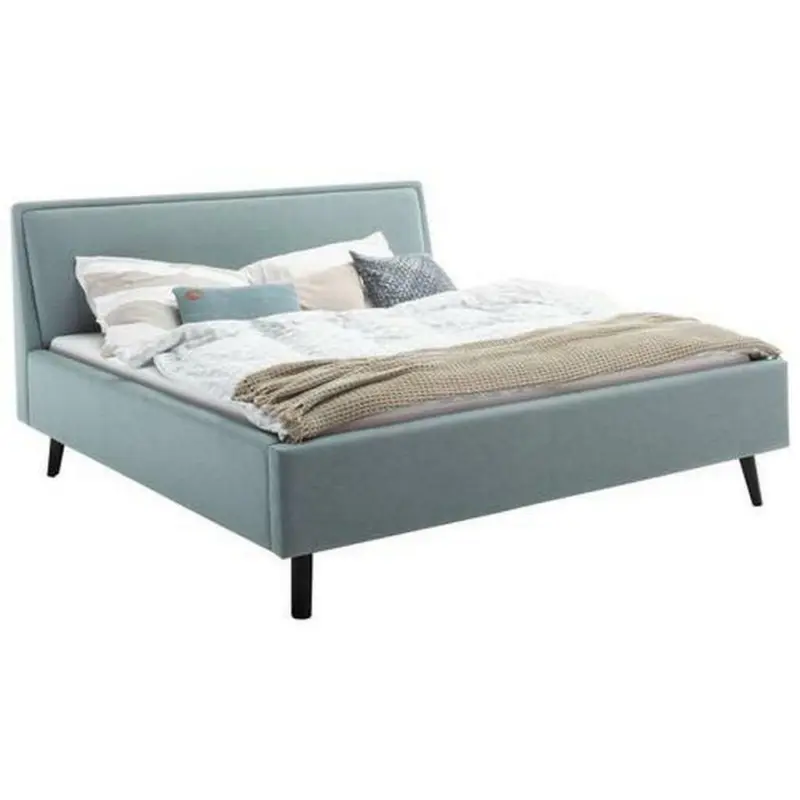 Polsterbett 160/200 cm in Hellblau