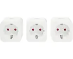 Hornbach Funk-Steckdose Nedis® SmartLife, max. 3680 W, Smart Home-fähig, 3 Stk. weiß (6193110)