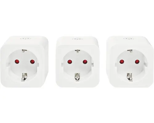 Funk-Steckdose Nedis® SmartLife, max. 3680 W, Smart Home-fähig, 3 Stk. weiß (6193110)