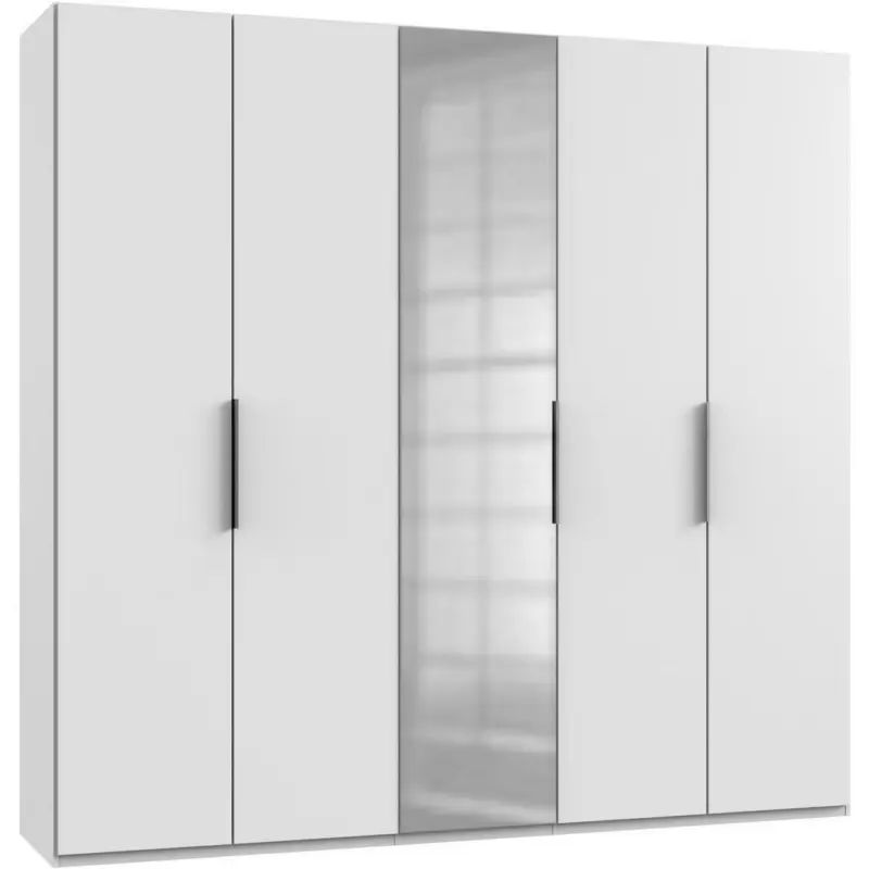 Drehtürenschrank in Weiß