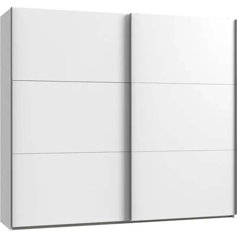 Schwebetürenschrank in Weiß