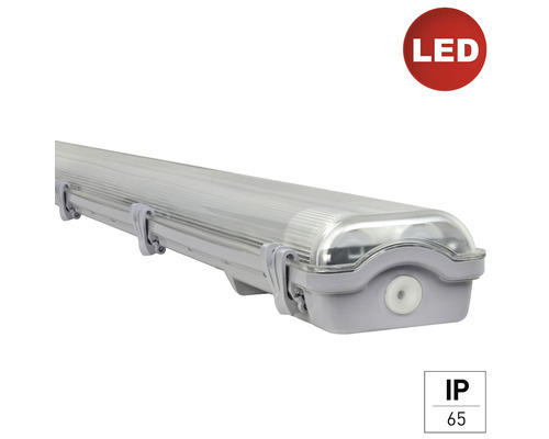 LED Feuchtraum Wannenleuchte e2 classic L 2x24 W IP65 grau