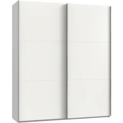 Schwebetürenschrank in Weiß