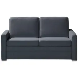 Schlafsofa in Flachgewebe Anthrazit