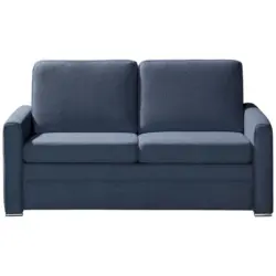 Schlafsofa in Flachgewebe Dunkelblau