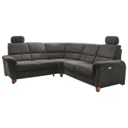 Ecksofa in Struktur Anthrazit