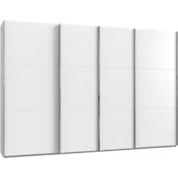 Schwebetürenschrank in Weiß