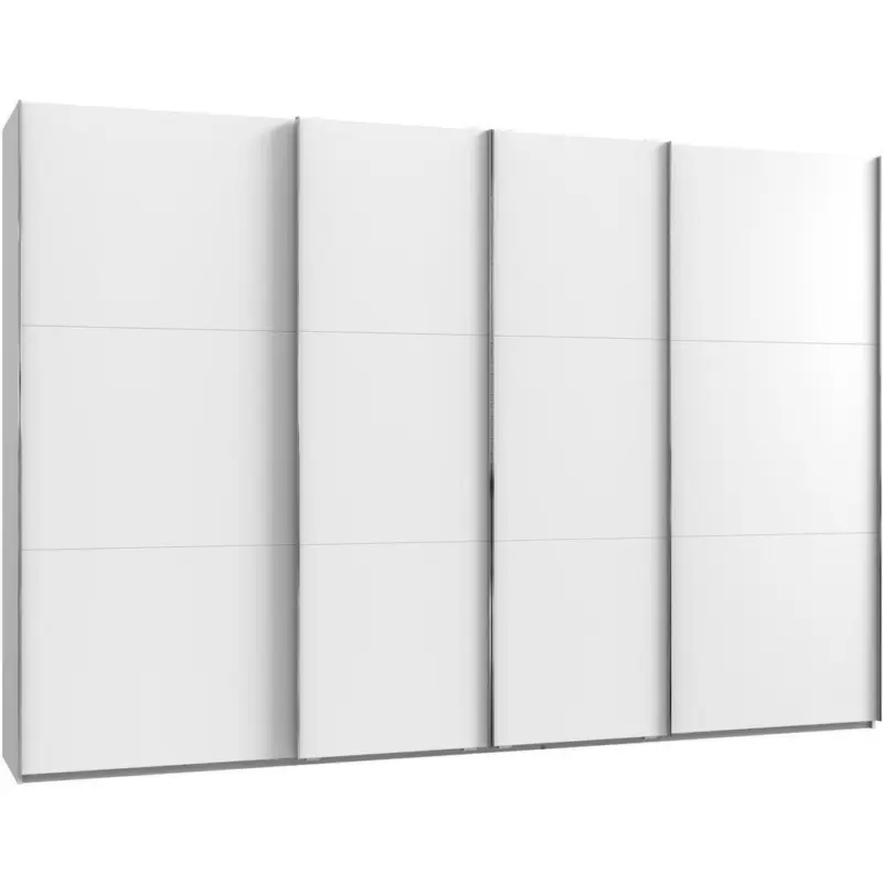 Schwebetürenschrank in Weiß