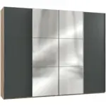 XXXLutz Lauterach - Ihr M&ouml;belhaus bei Bregenz Schwebet&uuml;renschrank in Graphitfarben, Eichefarben