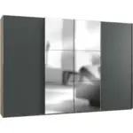 XXXLutz Lauterach - Ihr M&ouml;belhaus bei Bregenz Schwebet&uuml;renschrank in Graphitfarben, Eichefarben