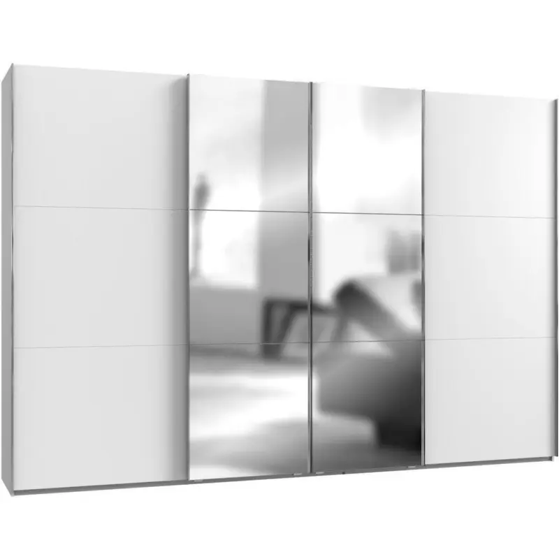 Schwebet&uuml;renschrank in Wei&szlig;