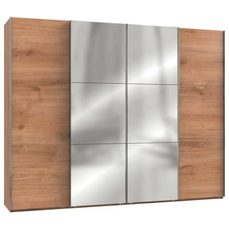 Schwebetürenschrank in Eichefarben