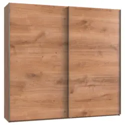 Schwebetürenschrank in Eichefarben