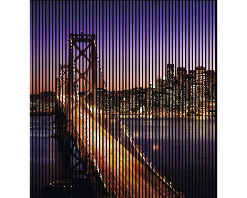 Akustikpaneel digital bedruckt San Francisco 1 19x2253x2400 mm Set = 4 Einzelpaneele