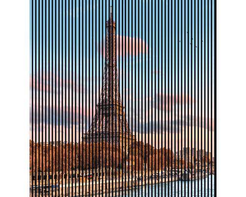 Akustikpaneel digital bedruckt Eiffelturm 1 19x2253x2400 mm Set = 4 Einzelpaneele