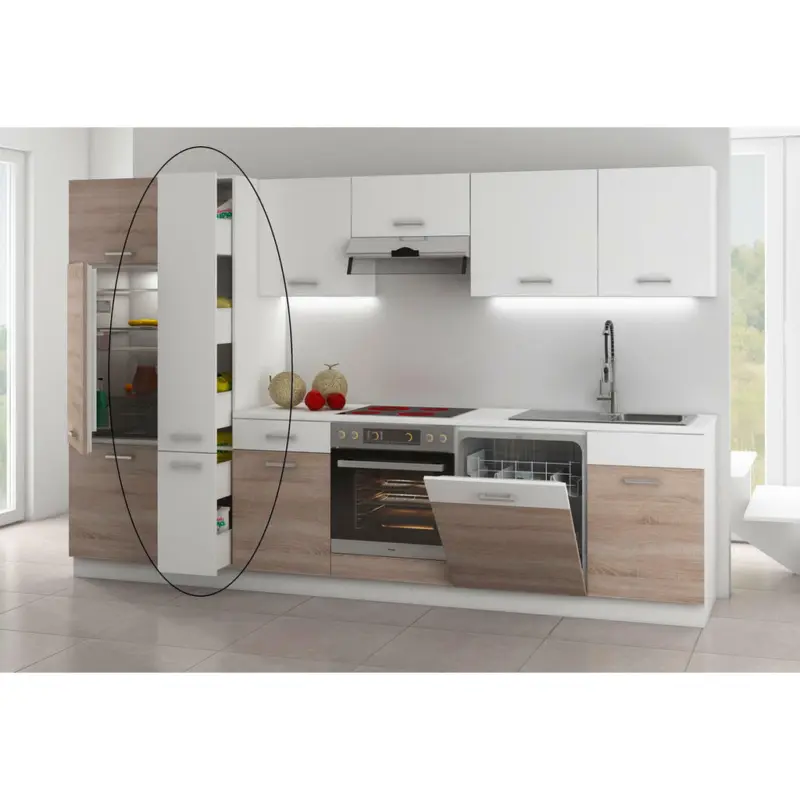 Apothekerschrank 30/200/55 cm in Weiß