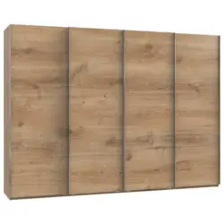 Schwebetürenschrank in Eichefarben