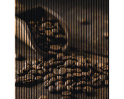 Akustikpaneel digital bedruckt Kaffee 1 19x2253x2400 mm Set = 4 Einzelpaneele