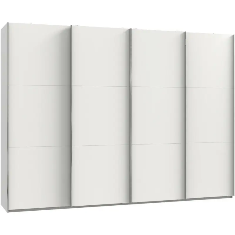 Schwebetürenschrank in Weiß