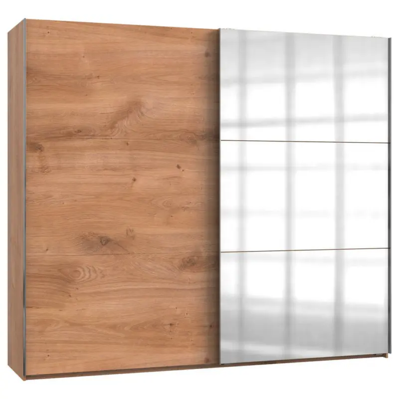 Schwebetürenschrank in Eichefarben