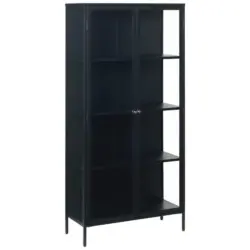Vitrine in Schwarz
