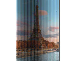 Akustikpaneel digital bedruckt Eiffelturm 1 19x1693x2400 mm Set = 3 Einzelpaneele