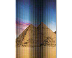 Akustikpaneel digital bedruckt Pyramiden 1 19x1693x2400 mm Set = 3 Einzelpaneele