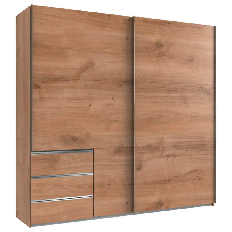 Schwebetürenschrank in Eichefarben